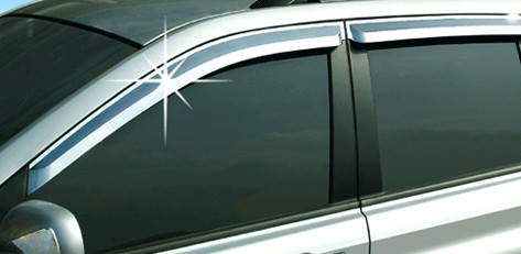 chrome door visor